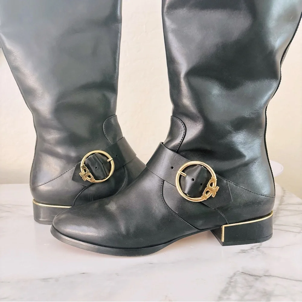 Tory Burch Sofia Tall Riding Boots Size 8.5 M‎
